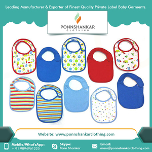 Bavoirs bandana pour bébé en coton biologique |   Bavoirs anti-bave pour nouveau-nés |   Bavoirs d'alimentation doux et absorbants |   Logo personnalisé Réutilisable Réglable - Product Image 3