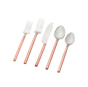 Đồng tay giả mạo thiết lập dao kéo kim loại Flatware mới nhất muỗng và nĩa kim loại Flatware Set cho hàng ngày được nhân đôi, thép dao kéo muỗng - Product Image 1