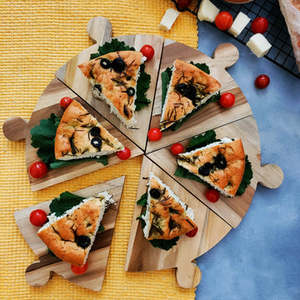 Vente chaude mars 2025 plateaux à pizza en bois pour ustensiles de cuisine utilisation hôtel ware utilisation collations utilisation décor à la maison - Product Image 3