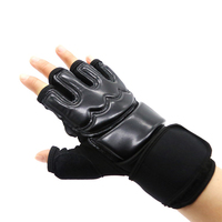 Guantes de boxeo profesionales MMA, de cuero de vaca y microfibra de PU, venta al por mayor