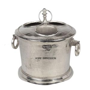 Cubo de vino de Metal decorativo, asador de resina, de diseñador, hecho a mano - Product Image 2