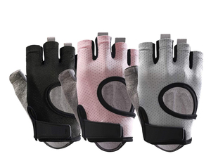 Workout Gloves Fitness Gloves with Breathable <b>Mesh</b> Hole and Anti-Slip Palm Training Gloves for <b>Power</b> Lifting, Gym and Exercise - Product Image 1