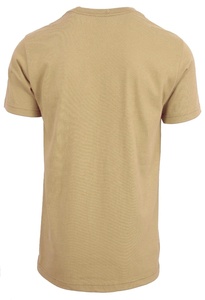 เสื้อยืดแขนสั้นคอกลมสีเทาสำหรับผู้ชาย ผ้าฝ้าย 100% ย้อมสีสำเร็จรูป น้ำหนัก 160 กรัม เสื้อกีฬา พร้อมโลโก้ที่ด้านหลัง ดีไซน์เรียบ PK 2026 - Product Image 3