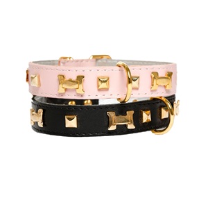Collier de chien en cuir véritable, fait à la main, de haute qualité, avec Design, créateur - Product Image 1