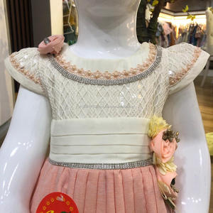 2020 colección de verano elegantes vestidos de algodón florales para niñas recién nacidas tutú elegante tela de red niños para primavera Formal - Product Image 4