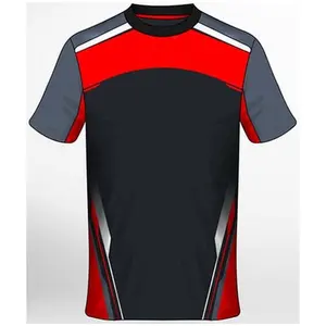 Hockey Club Player Fan Shirts Hochwertige Team T-Shirts Kurzarm Jersey Hergestellt von Pakistan Free OEM 100% Polyester gedruckt
