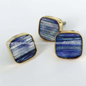 ลูกบิดตู้ครัว Pacific Blue Bone คุณภาพพรีเมียม สไตล์วินเทจ สีทองเหลือง สำหรับตู้เสื้อผ้าและตู้เก็บของ - Product Image 5