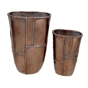 Cast Aluminum Flower Vase Customized Indoor Outdoor Decorative Flower Pots Planters And Vases At Low Price