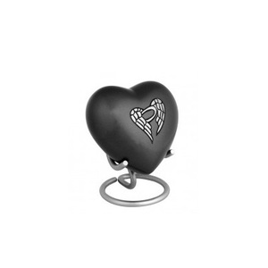 Meilleures ventes de petites urnes funéraires métalliques en forme de cœur de haute qualité pour cendres humaines/fournitures funéraires - Product Image 5