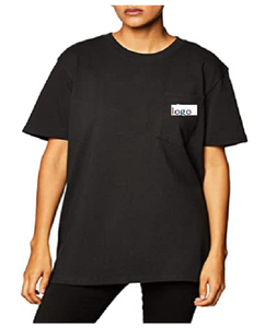 De femmes Loose Fit Poids Lourd À Manches Courtes Poche T-Shirt 100% Coton Importé Tirer Sur fermeture Sourcing De Bangladesh - Product Image 1