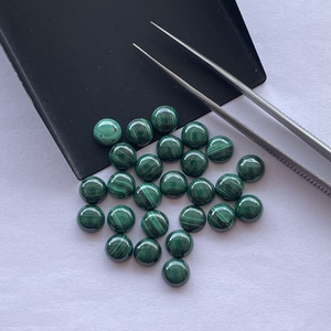 Cabochon rond lisse en malachite naturelle de 6mm pierres en vrac en gros pour la fabrication de bijoux directement du fournisseur de la boutique en ligne Alibaba - Product Image 2