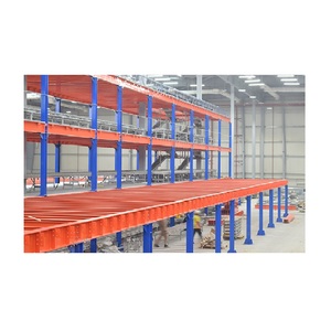 Adjustable Galvanizing Powder Coating Mezzanine Rack Warehouse <b>Storage</b> Platform Vietnam CE Certified High Class Carbon Steel - Product Image 1