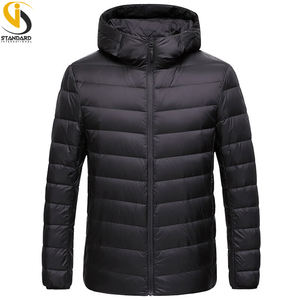 Sudaderas con capucha acolchadas cálidas de invierno resistentes al agua transpirables de colores y tamaños personalizados de alta calidad con bolsillos para hombre - Product Image 5