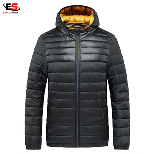 เสื้อแจ็คเก็ตขนเป็ดสำหรับผู้ชาย,เสื้อแจ็คเก็ตขนาดใหญ่พิเศษมีฮู้ดแบบพับเก็บได้น้ำหนักเบาเสื้อโค้ทขนเป็ดสำหรับฤดูใบไม้ผลิใบไม้ร่วงปี2021 - Product Image 5