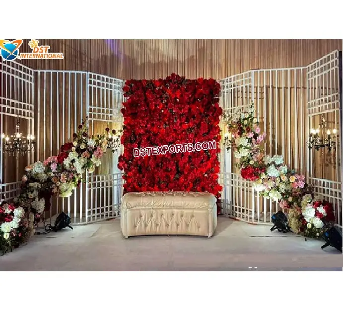 Hochzeit Rose Stage Metal Arches Dekor Phantasie Hochzeit Bühne Metal Arch Hintergründe Großhandel Metal Arch Stand für Hochzeit