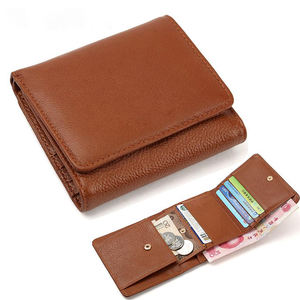 Luxury Unisex 2021 Genuine Leather <b>Wallets</b> Custom Logo Eco-Friendly <b>Zipper</b> Closure Long Version Korean Style Women's Acceptable - Product Image 6