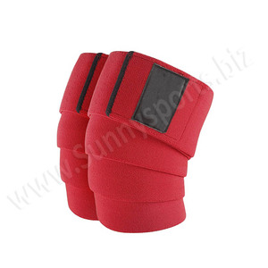 Weight Lifting Knee Wraps Gym Straps Guard Bandage Red Weightlifting Knee Strap Wraps - Product Image 1