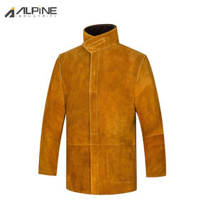 Haute qualité meilleure sécurité vêtements de travail vestes de soudage productives soudage prix usine soudeur sécurité cuir vestes de soudage - Product Image 6