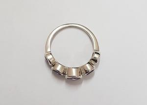 Elegante Anillo de Plata con Amatistas en Racimo para Mujer, Ajustable, con Baño de Rodio, Estilo Clásico, para Compromiso, Boda, Regalo - Product Image 2