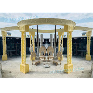 Fabricante Exclusivo de Mandaps para Bodas Indias, Último Modelo de Mandap de Fibra para Bodas Indias, Mandap de Tres Pilares Grandes para Bodas CALIFORNIA - Product Image 1