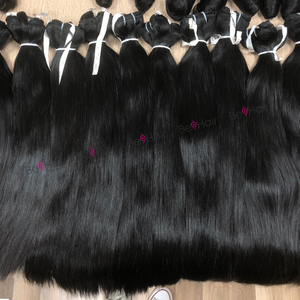 Paquetes de cabello Remy virgen de alta calidad, cutícula de cabello brasileño y vietnamita alineada y estilo ondulado, suministro al por mayor - Product Image 5