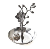Base para Pastel Decorativa de Metal con Forma de Rama de Árbol, Tapa de Vidrio Dorada, Diseño Moderno, Calidad Alimentaria, Marca DCP, para Bodas y Fiestas, Personalizable