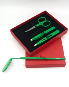 Professional Best Style <strong>Celery</strong> Powder Coating Stainless Steel Small <strong>Scissor</strong> Eyebrow Extension Tweezers Mirror Beauty Instruments