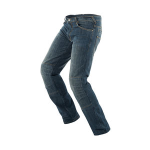 กางเกงยีนส์ขี่มอเตอร์ไซด์สีดำสำหรับผู้หญิงกางเกงยีนส์สไตล์ยับย่นสไตล์ยุโรป EN17092 - Product Image 2