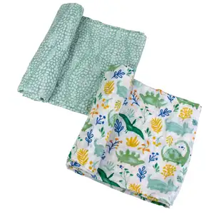 Most Selling Eco Friendly Muslin Swaddle Baby Blankets for Sale from Indian Supplier Cotton Swaddle Blankets
