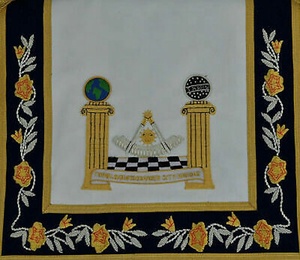 Delantal personalizado de Master Mason, bordado a mano - Product Image 2