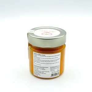Feita na itália maçã e laranja geladeira 250g jarra sem preservativos para a exportação sem petin com 130 grama as de preservativos gratuitos