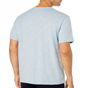T-shirt à manches courtes en coton pur pour homme avec logo personnalisé OEM, col rond, imprimé - Product Image 5