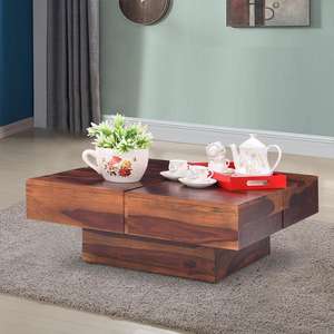 Mesa de centro de estilo tradicional Melvin, muebles elegantes para sala de estar para uso doméstico - Product Image 1