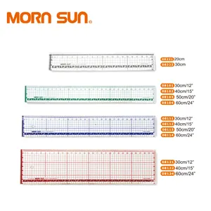 台湾安定供給ホット販売オフィススクールアクリルプラスチックストレート定規カスタマイズされた色