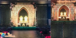 Decoración de Mandap para Bodas Indias en Malasia, Mandap Moderno de Fibra de Vidrio, Tamaño y Color Personalizables, Fácil Montaje, Impresionante Diseño de Elefante - Product Image 3
