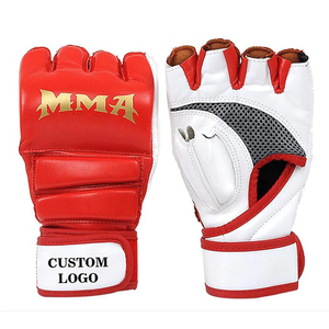 Mayorista Fabricante Personalizado Medio Dedos Cuero MMA Guantes para Entrenamiento Ciclismo Personalizado Diseño Guantes - Product Image 1