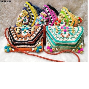 Bolso de mano Sling de diseñador de noche, material de yute - Product Image 5