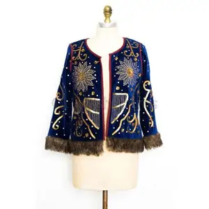 Fashion Designer Handicraft Indian Embroidery With Custom Sequin Work Designer Women Jacket