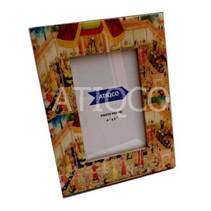 Nouveaux imprimés géométriques cadres en bois modernes designs uniques élégants toucher classique cadre photo à impression numérique - Product Image 6