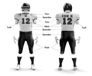 Uniformes de pratique de football américain pour hommes Cool Design maillot extensible pantalon à séchage rapide jeunes enfants imprimé respirant grande taille - Product Image 6