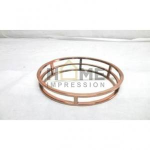 Espejo de vidrio transparente y bandeja de forma rectangular chapada en oro fundido de aluminio Bandeja superior Todas las ocasiones de temporada Bandejas de artículos de regalo - Product Image 5