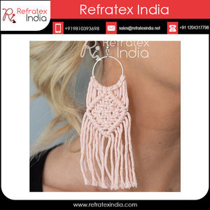 Ornamento navideño de macramé, proveedor a granel y fabricación por refractex, India, hecho en la India para la mejor calidad - Product Image 6