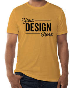 Camisetas de mezcla de cuello redondo unisex, camiseta personalizada con bordado por sublimación de impresión de tu diseño - Product Image 3