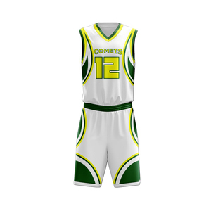 Uniforme de basket-ball d'été à logo imprimé personnalisé/Uniforme de basket-ball à séchage rapide respirant numérique de dernière génération/tissu en polyester - Product Image 1