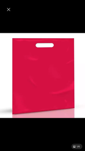 Bolsa de plástico con mango troquelado, bolsa de compras y bolsa de plástico HDPE, bolsa de plástico troquelada - Product Image 3