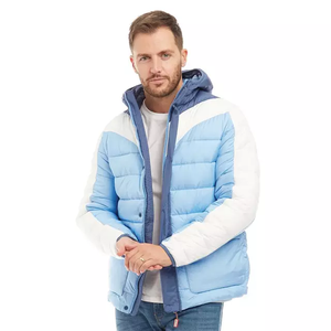 Veste matelassée en nylon et polyester de haute qualité pour hommes avec sweats à capuche Vêtements d'hiver Fermeture à glissière Imperméable et respirant - Product Image 3