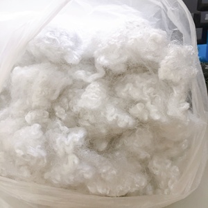 100% Polyester vật liệu tái chế Polyester STAPLE sợi <span class=keywords><strong>PSF</strong></span> HCS 7D/15D cắt Chiều dài 64mm/32mm bán buôn-ms. Mira - Product Image 3