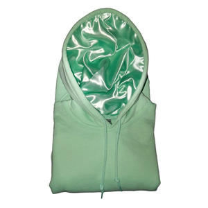 NALU เสื้อฮู้ดผ้าซาตินสำหรับผู้ชาย,เสื้อมีฮู้ดผ้าซาตินบุด้านในบล็อกสีงานเย็บปะผ้าคอตตอนแบบกำหนดเอง - Product Image 5