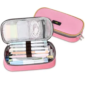 Pink Pencil Case Big Capacity Pencil case Bag Makeup Pen Pouch Custom Printed Eco Friendly Felt Pencil Case For student