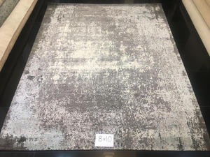 พรมไหมทอมือสีสันสดใส งานสั่งทำพิเศษ สไตล์โมเดิร์นจากอินเดีย ลายศิลปะนามธรรม AZORE ผลิตจากผ้าไหมและผ้าลินิน รูปทรงสี่เหลี่ยมผืนผ้า สำหรับห้องนอน - Product Image 3